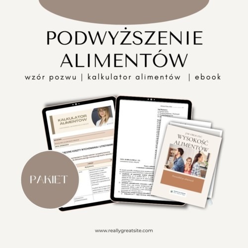 wzór pozwu podwyższenie alimentów