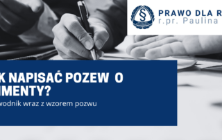 jak napisać pozew o alimenty